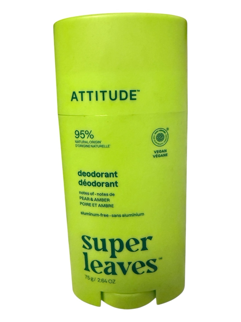 ATTITUDE Super Leaves Deodorant - Lime Green